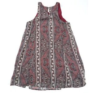 Abercrombie & Fitch Paisley Print‎ Sleeveless Casual Dress Red Small